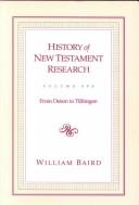 History of New Testament research