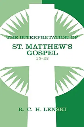 Interpretation of St. Matthew's Gospel