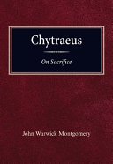 Chytraeus on Sacrifice: A Reformation Treatise in Biblical Theology
