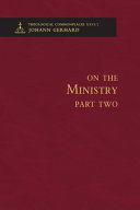 On the Ministry II - Theological Commonplaces