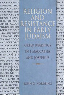 Religion and resistance in early Judaism