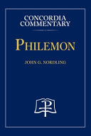 [9780758675613] Philemon - Concordia Commentary
