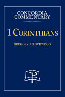 [9780758675569] 1 Corinthians - Concordia Commentary