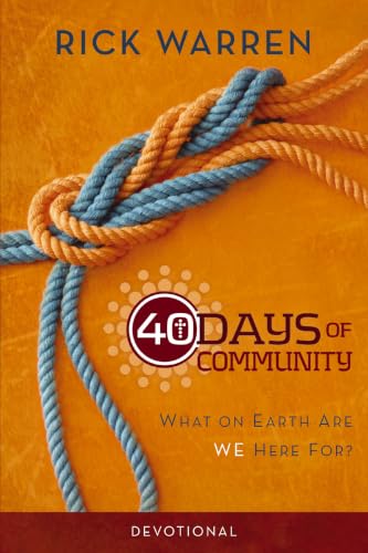 [9780310689133] 40 Days of Community Devotional: What on Earth Are We Here For?