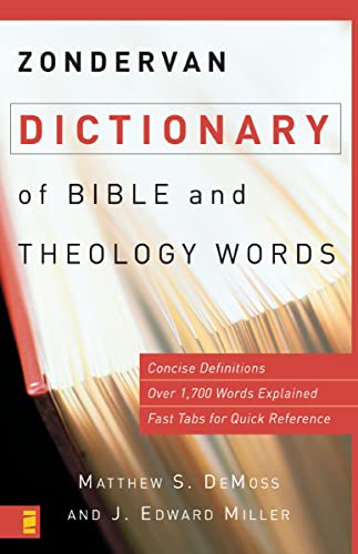 [9780310240341] Zondervan Dictionary of Bible and Theology Words