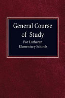[9780758652638] General Course of Study for Lutheran Elementary Schools